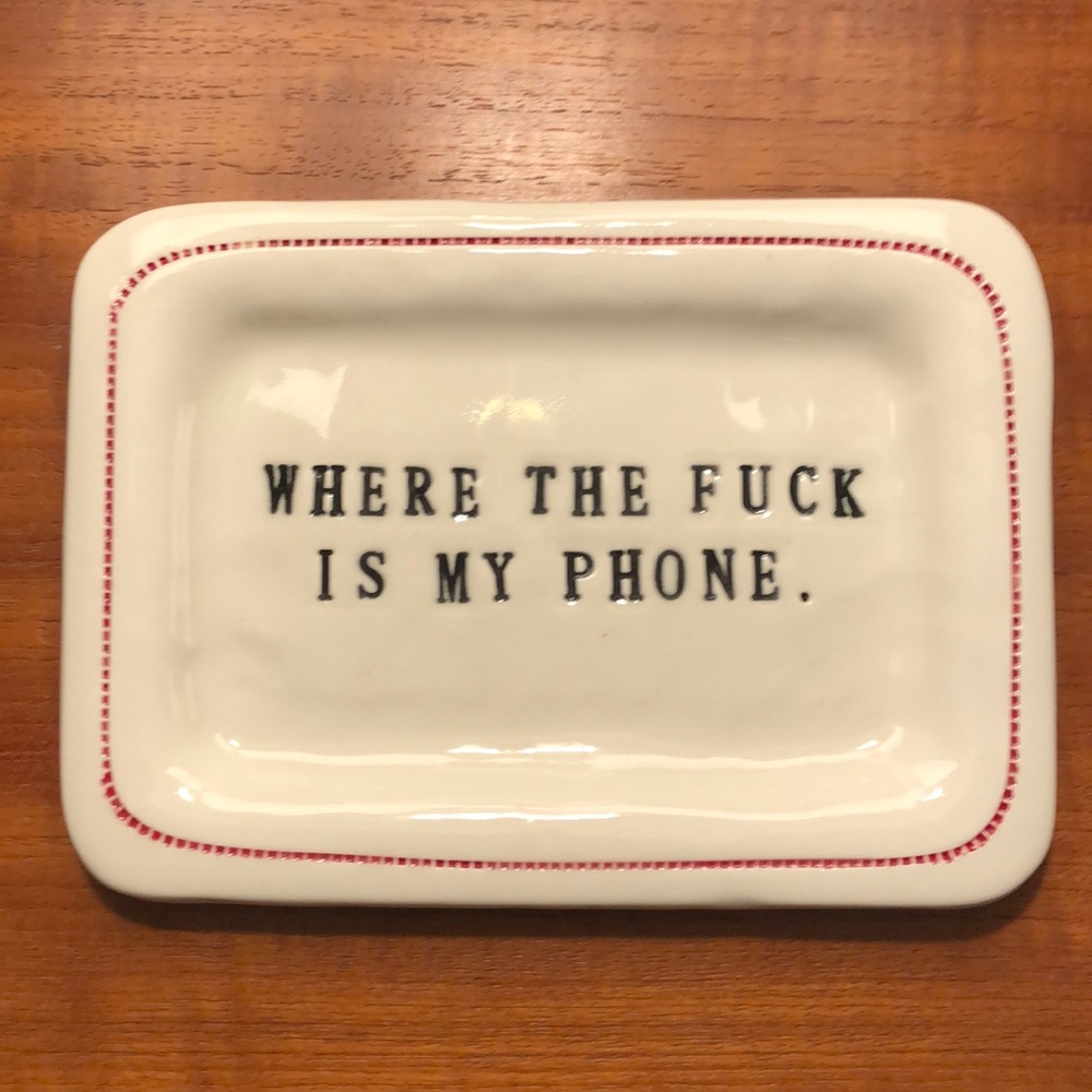 A place to put your phone with attitude!